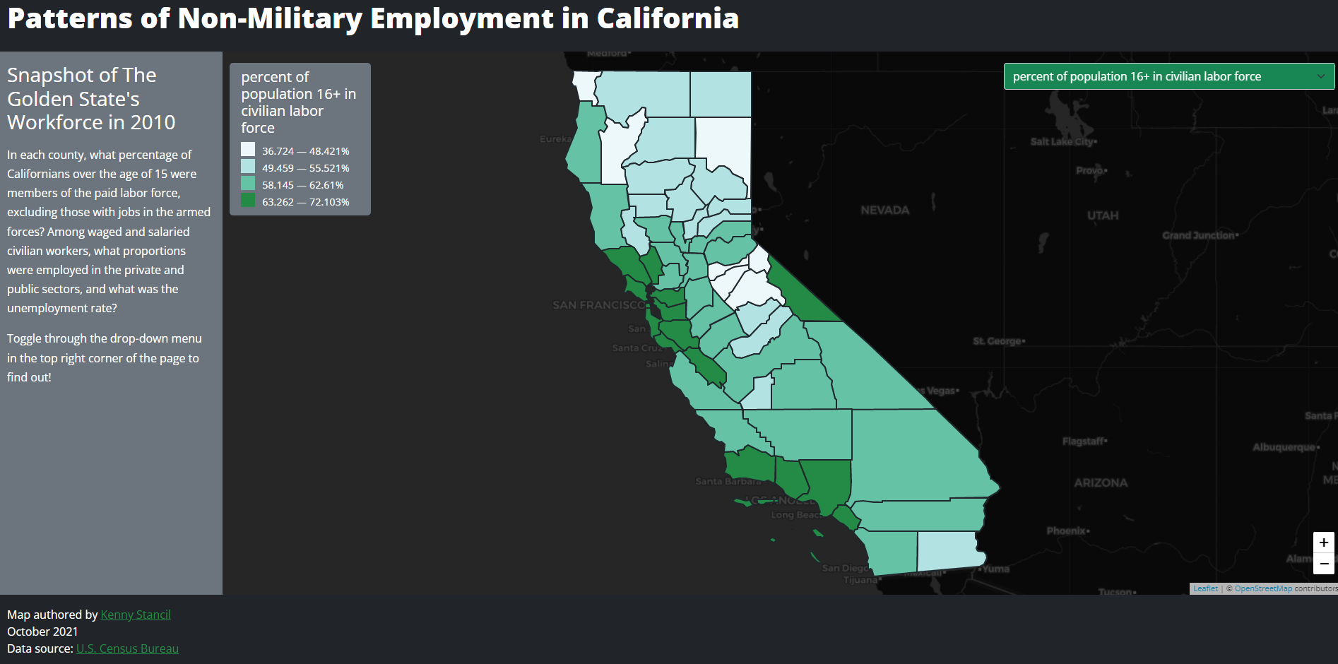 Employment Patterns in California, 2010