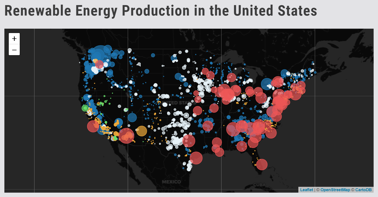 Renewable Energy Production in the U.S., 2021