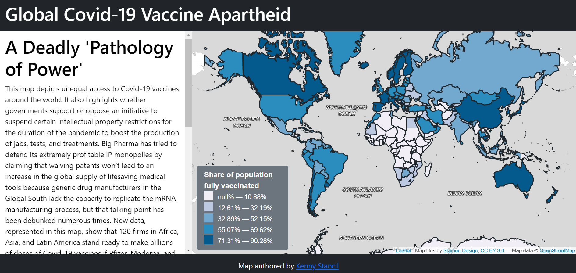 Global Covid-19 Vaccine Apartheid